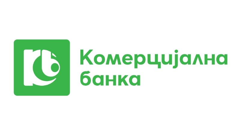 A logo of the Commercial Bank