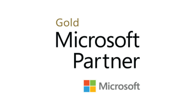 A logo of Gold Microsoft Partner